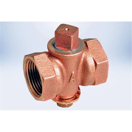 American Valve 85CBK 2 2 in. Bronze Square Head Gas Cock 85CBK 2"
